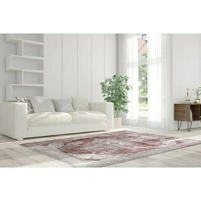 BAUHAUS Kayoom Kurzflorteppich Vintage Rot/Beige, 230 X 160 Cm, 100 % Polyacryl 4 BAUHAUS Kayoom Kurzflorteppich Vintage Rot/Beige, 230 X 160 Cm, 100 % Polyacryl – Bild 4