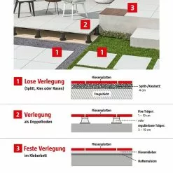 BAUHAUS Terrassenfliese Atakama 59,3 X 59,3 X 2 Cm, Hellgrau, Matt -Angebote Fliesen Store 12 52