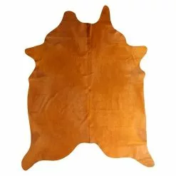 BAUHAUS Esbeco Deko-Kuhfell Gelb, 100 % Echtfell, Fläche Ca.: 3 M² - 4 M²