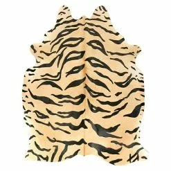 BAUHAUS Esbeco Deko-Kuhfell Tiger, 100 % Echtfell, Fläche Ca.: 3 M² - 4 M²