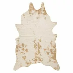 BAUHAUS Deko-Kunstfell Rodeo Kuh, Beige, 200 X 150 Cm, 100 % Polyester
