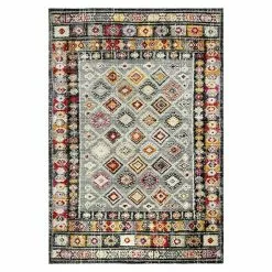 BAUHAUS Outdoor-Teppich Bonnie Bunt Hell, 170 X 120 Cm, 100 % Polypropylen