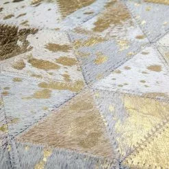 BAUHAUS Kayoom Echtlederteppich Rocket II Elfenbein/Gold, 170 X 120 Cm, 100 % Leder -Angebote Fliesen Store 12 5290