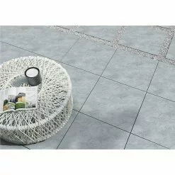 BAUHAUS Terrassenfliese Atakama 59,3 X 59,3 X 2 Cm, Hellgrau, Matt -Angebote Fliesen Store 12 53