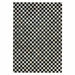 BAUHAUS Kayoom Echtlederteppich Rocket Anthrazit/Silber, 290 X 200 Cm, 100 % Leder