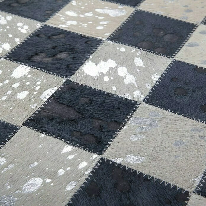 BAUHAUS Kayoom Echtlederteppich Rocket Anthrazit/Silber, 290 X 200 Cm, 100 % Leder 3 BAUHAUS Kayoom Echtlederteppich Rocket Anthrazit/Silber, 290 X 200 Cm, 100 % Leder – Bild 3