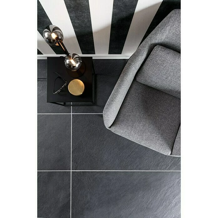 BAUHAUS Feinsteinzeugfliese Lavagna Nera 30 X 60 Cm, Schwarz, Matt 3 BAUHAUS Feinsteinzeugfliese Lavagna Nera 30 X 60 Cm, Schwarz, Matt – Bild 3