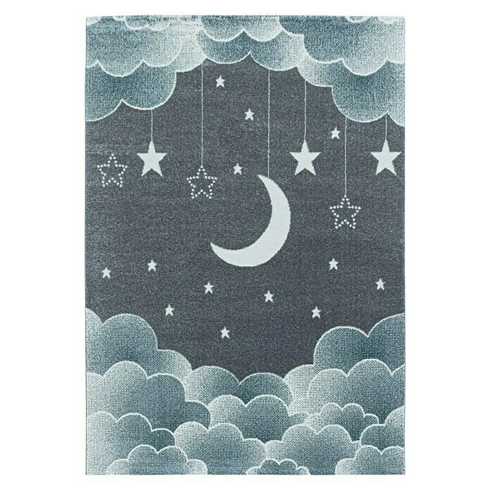 BAUHAUS Kurzflorteppich Funny 2101 Blau, 230 X 160 Cm, 100% Polypropylen 1 BAUHAUS Kurzflorteppich Funny 2101 Blau, 230 X 160 Cm, 100% Polypropylen