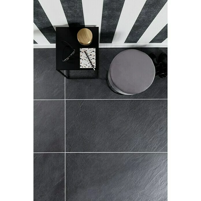 BAUHAUS Feinsteinzeugfliese Lavagna Nera 30 X 60 Cm, Schwarz, Matt 5 BAUHAUS Feinsteinzeugfliese Lavagna Nera 30 X 60 Cm, Schwarz, Matt – Bild 5