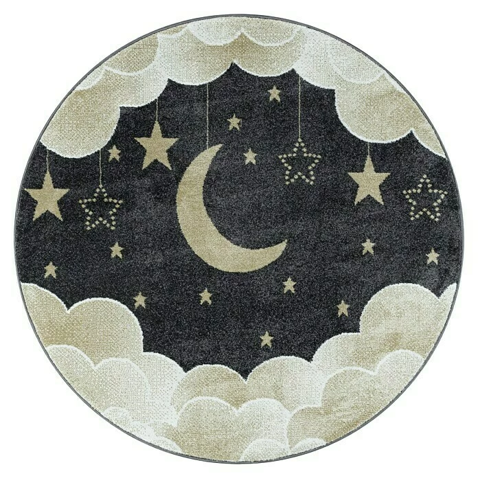 BAUHAUS Kurzflorteppich Funny 2101 Gelb, Durchmesser: 160 Cm, 100% Polypropylen 1 BAUHAUS Kurzflorteppich Funny 2101 Gelb, Durchmesser: 160 Cm, 100% Polypropylen