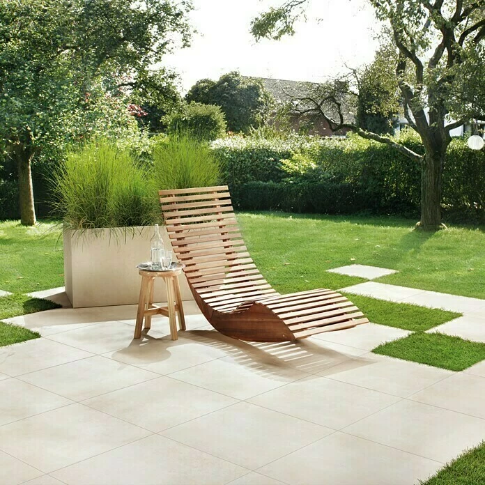 BAUHAUS Art-Tec By Palazzo Terrassenfliese 60 X 60 X 2 Cm, Creme, Matt 3 BAUHAUS Art-Tec By Palazzo Terrassenfliese 60 X 60 X 2 Cm, Creme, Matt – Bild 3