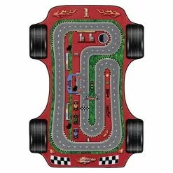 BAUHAUS Kurzflorteppich Play 2907 Rot, 200 X 140 Cm, 100% Polyamide