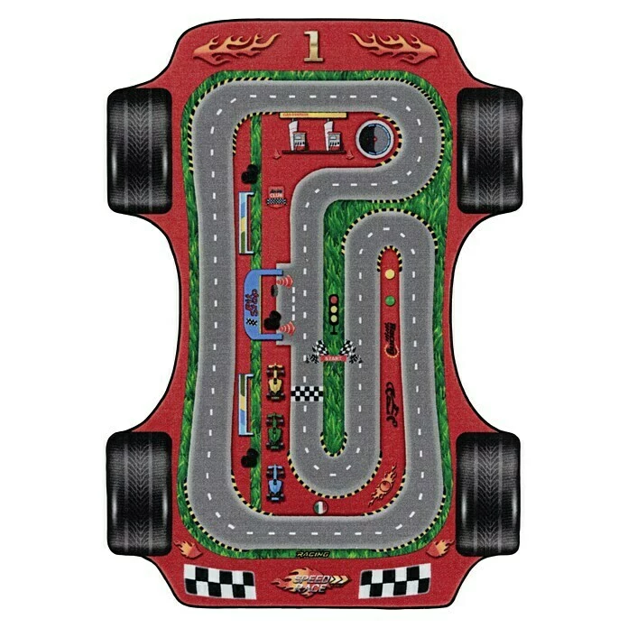 BAUHAUS Kurzflorteppich Play 2907 Rot, 200 X 140 Cm, 100% Polyamide 1 BAUHAUS Kurzflorteppich Play 2907 Rot, 200 X 140 Cm, 100% Polyamide