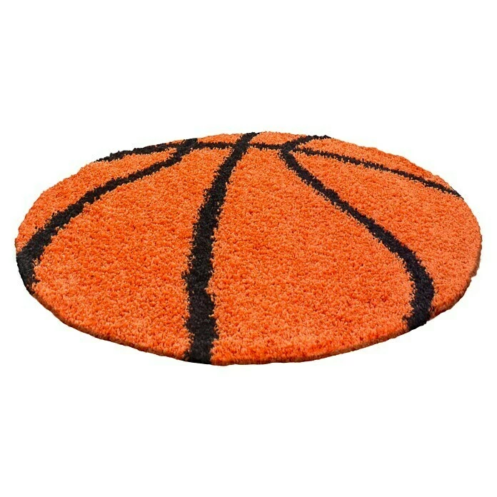 BAUHAUS Hochflorteppich Fun 6002 Orange, Durchmesser: 120 Cm, 100% Polypropylen 1 BAUHAUS Hochflorteppich Fun 6002 Orange, Durchmesser: 120 Cm, 100% Polypropylen