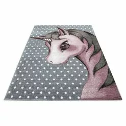 BAUHAUS Kurzflorteppich Kids 0590 Pink, 150 X 80 Cm, 100% Polypropylen