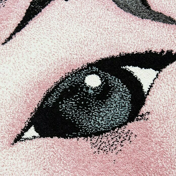 BAUHAUS Kurzflorteppich Kids 0590 Pink, 150 X 80 Cm, 100% Polypropylen 3 BAUHAUS Kurzflorteppich Kids 0590 Pink, 150 X 80 Cm, 100% Polypropylen – Bild 3