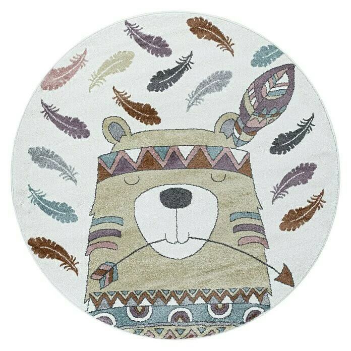 BAUHAUS Kurzflorteppich Funny 2104 Gelb, Durchmesser: 160 Cm, 100% Polypropylen 1 BAUHAUS Kurzflorteppich Funny 2104 Gelb, Durchmesser: 160 Cm, 100% Polypropylen