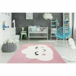 BAUHAUS Kayoom Kurzflorteppich Wolke Rosa, 150 X 80 Cm, 100 % Polypropylen -Angebote Fliesen Store 12 5449