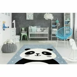 BAUHAUS Kayoom Kurzflorteppich Panda Blau, 170 X 120 Cm, 100 % Polypropylen -Angebote Fliesen Store 12 5469