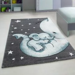 BAUHAUS Kurzflorteppich Kids 0560 Blau, 230 X 160 Cm, 100% Polypropylen -Angebote Fliesen Store 12 5481