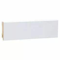 BAUHAUS Sockelleiste 2,44 M X 1,6 Cm X 6 Cm, Gefast, Weiß Lackiert