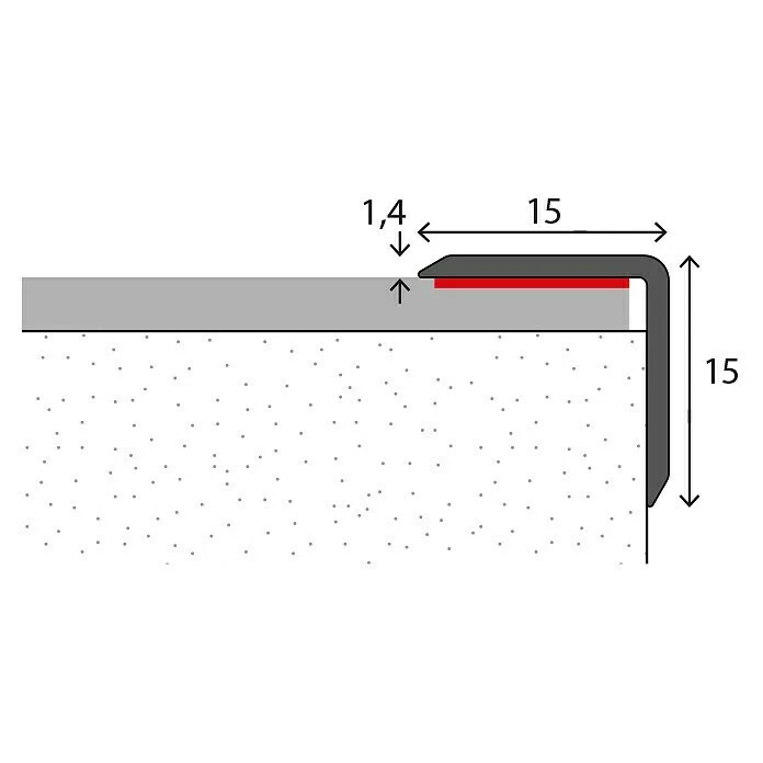 BAUHAUS LOGOCLIC Winkelprofil 277 Silber, 2,7 M X 15 Mm X 15 Mm, Montageart: Kleben 2 BAUHAUS LOGOCLIC Winkelprofil 277 Silber, 2,7 M X 15 Mm X 15 Mm, Montageart: Kleben – Bild 2