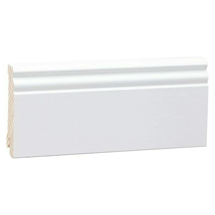 BAUHAUS Sockelleiste Weiß, 2,4 M X 1,8 Cm X 8 Cm, Profiliert 2 BAUHAUS Sockelleiste Weiß, 2,4 M X 1,8 Cm X 8 Cm, Profiliert – Bild 2