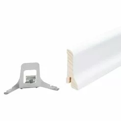 BAUHAUS Sockelleiste Esche Weiß 2,4 M X 2,1 Cm X 6 Cm -Angebote Fliesen Store 12 5569