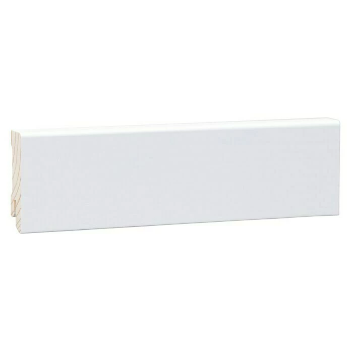 BAUHAUS Sockelleiste Weiß, 2,4 M X 1,6 Cm X 5,8 Cm, Gerade, Kiefer 2 BAUHAUS Sockelleiste Weiß, 2,4 M X 1,6 Cm X 5,8 Cm, Gerade, Kiefer – Bild 2