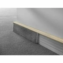 BAUHAUS LOGOCLIC Teppichsockelleiste TSL Esche Weiß, 2,5 M X 16 Mm X 55 Mm