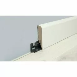 BAUHAUS LOGOCLIC Sockelleiste Weiß 2,6 M X 17 Mm X 70 Mm, Gerundet