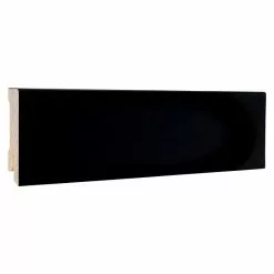 BAUHAUS Sockelleiste Schwarz, 2,4 M X 16 Mm X 58 Mm, Gerade