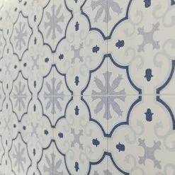 BAUHAUS Feinsteinzeugfliese Vintage Rivera Montecarlo 25 X 25 Cm, Weiß/Blau/Grau, Matt -Angebote Fliesen Store 12 56