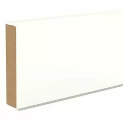 BAUHAUS Sockelleiste Cubu 60 Weiß 2,5 M X 13 Mm X 60 Mm, Gerade