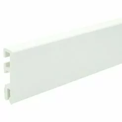 BAUHAUS Sockelleiste Cubica Schneeweiß 2,5 M X 14 Mm X 60 Mm, Gerade