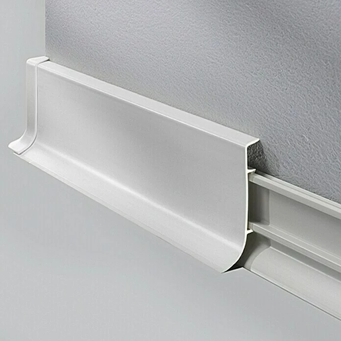 BAUHAUS LOGOCLIC Klemmsockelleiste KSL Hellgrau, 2,5 M X 18,5 Mm X 60 Mm 1 BAUHAUS LOGOCLIC Klemmsockelleiste KSL Hellgrau, 2,5 M X 18,5 Mm X 60 Mm