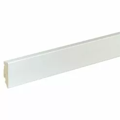 BAUHAUS Profiles And More Sockelleiste FU51L Uni Weiß 2,4 M X 15 Mm X 50 Mm, Gerade