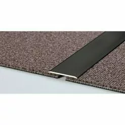 BAUHAUS LOGOCLIC Übergangsprofil 115 Schwarz, 0,9 M X 40 Mm X 2 Mm, Montageart: Kleben