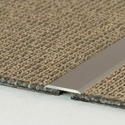 BAUHAUS LOGOCLIC Übergangsprofil 114 Edelstahl Matt, 1 M X 24 Mm X 2 Mm, Montageart: Kleben