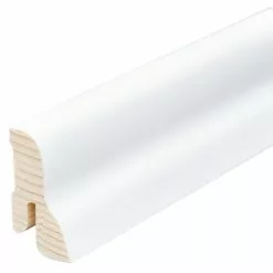 BAUHAUS Sockelleiste Weiß 2,4 M X 2,2 Cm X 4 Cm, Geschwungen