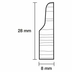 BAUHAUS Sockelleiste 2,4 M X 0,8 Cm X 2,8 Cm, Geschwungen, Weiß Lackiert 5 BAUHAUS Sockelleiste 2,4 M X 0,8 Cm X 2,8 Cm, Geschwungen, Weiß Lackiert -Angebote Fliesen Store 12 5686