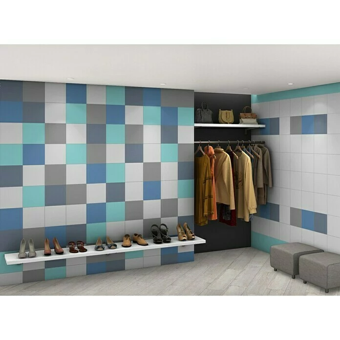 BAUHAUS Feinsteinzeugfliese Vintage Basic Silver 25 X 25 Cm, Silber, Matt 2 BAUHAUS Feinsteinzeugfliese Vintage Basic Silver 25 X 25 Cm, Silber, Matt – Bild 2