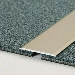 BAUHAUS LOGOCLIC Übergangsprofil 115 Edelstahl Matt, 1 M X 40 Mm X 2 Mm, Montageart: Kleben