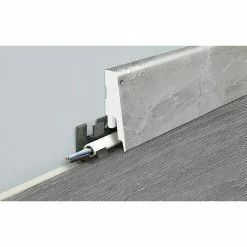 BAUHAUS LOGOCLIC Sockelleiste K58 C Silver Lining 2,4 M X 18 Mm X 58 Mm, Gerade