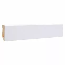 BAUHAUS Sockelleiste Weiß, 2,4 M X 16 Mm X 40 Mm, Gerade