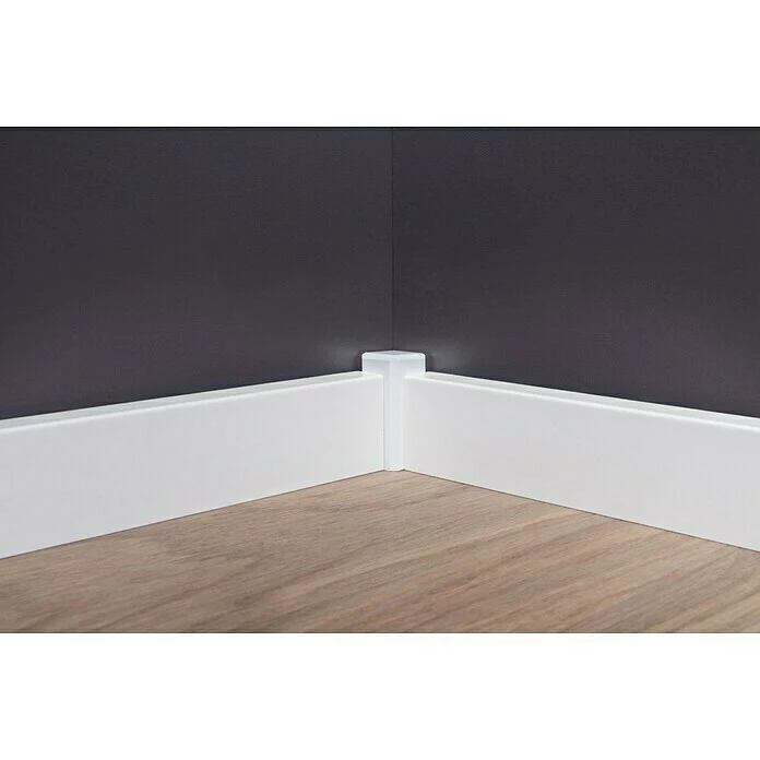 BAUHAUS Sockelleiste Weiß, 2,4 M X 16 Mm X 40 Mm, Gerade 3 BAUHAUS Sockelleiste Weiß, 2,4 M X 16 Mm X 40 Mm, Gerade – Bild 3