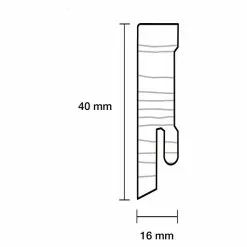 BAUHAUS Sockelleiste Weiß, 2,4 M X 16 Mm X 40 Mm, Gerade 7 BAUHAUS Sockelleiste Weiß, 2,4 M X 16 Mm X 40 Mm, Gerade -Angebote Fliesen Store 12 5748