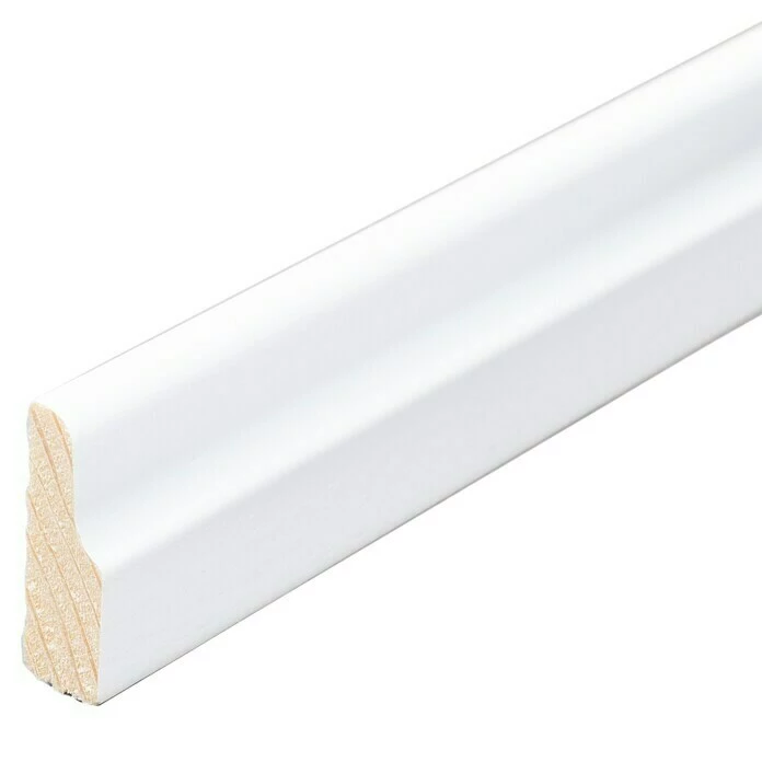 BAUHAUS Profiles And More Sockelleiste 2,4 M X 0,7 Cm X 2,3 Cm, Kiefer, Lackiert 1 BAUHAUS Profiles And More Sockelleiste 2,4 M X 0,7 Cm X 2,3 Cm, Kiefer, Lackiert