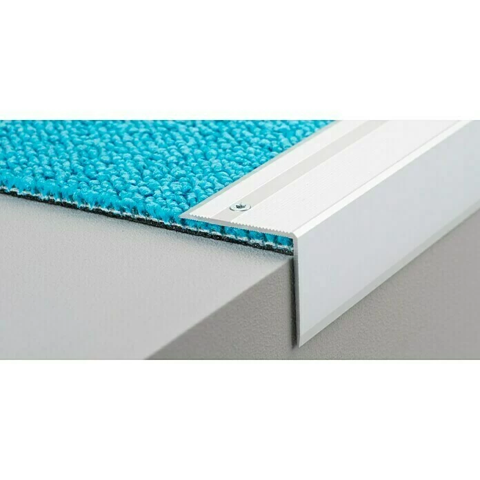 BAUHAUS LOGOCLIC Treppenkantenprofil 294 Silber, 1 M X 45 Mm X 40 Mm, Montageart: Schrauben 1 BAUHAUS LOGOCLIC Treppenkantenprofil 294 Silber, 1 M X 45 Mm X 40 Mm, Montageart: Schrauben