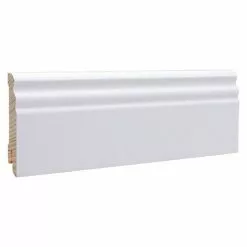 BAUHAUS Sockelleiste Weiß, 2,4 M X 16 Mm X 70 Mm, Profiliert